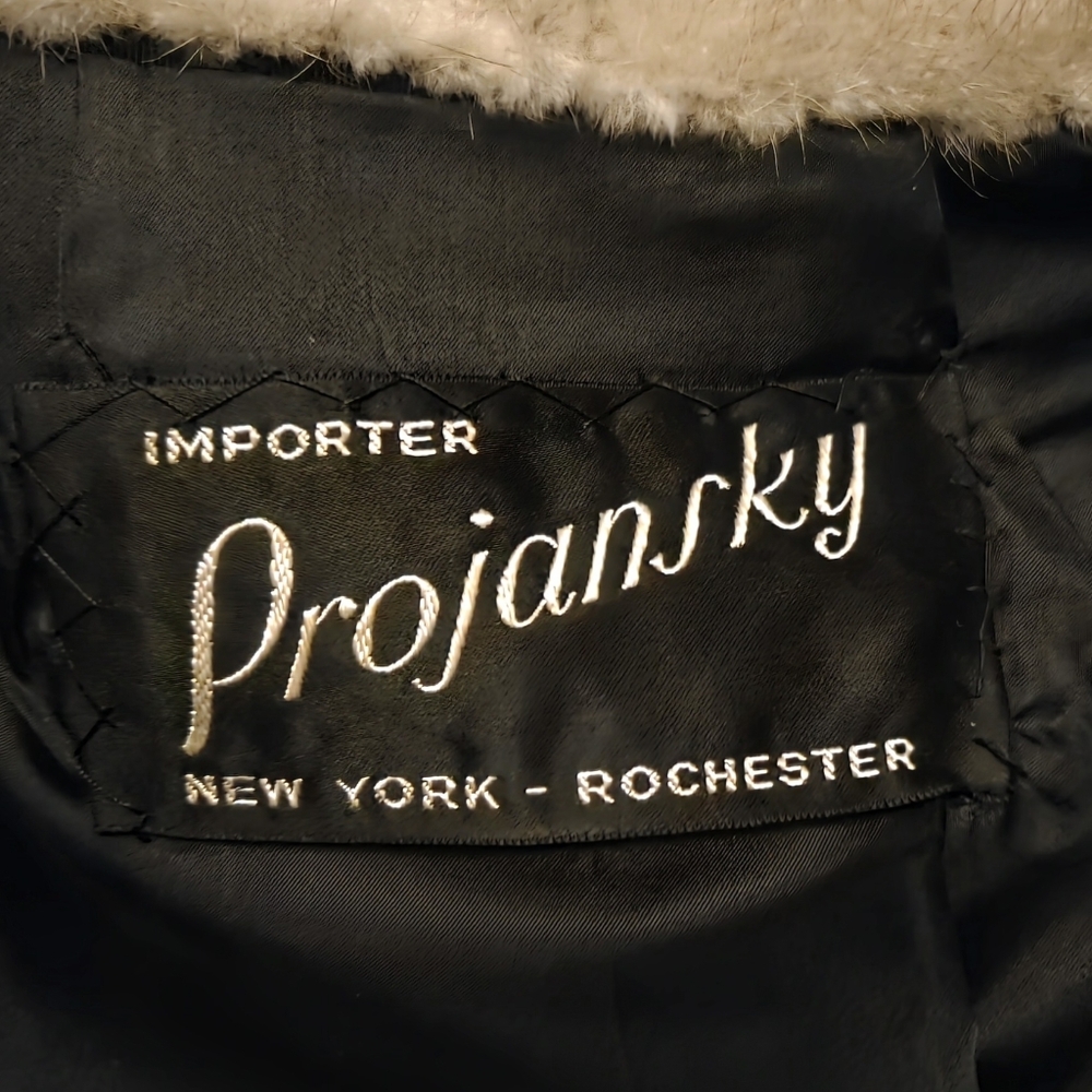 Projansky Black Real Fur Jacket - Picture 7 of 13